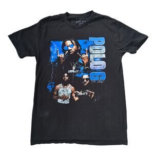 Polo G Rap Merch Black T-Shirt Size M Mens 100% Cotton